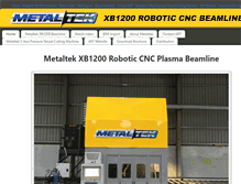 Tablet Screenshot of metaltekcnc.com